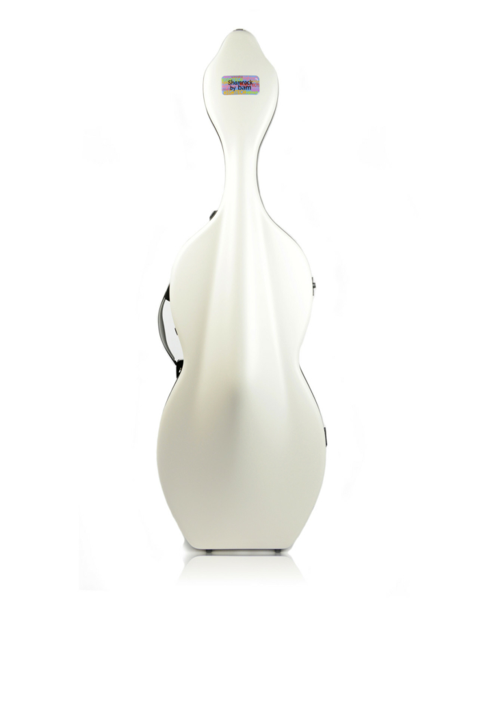 Hightech Shamrock Cellokasse uden hjul - Hvid
