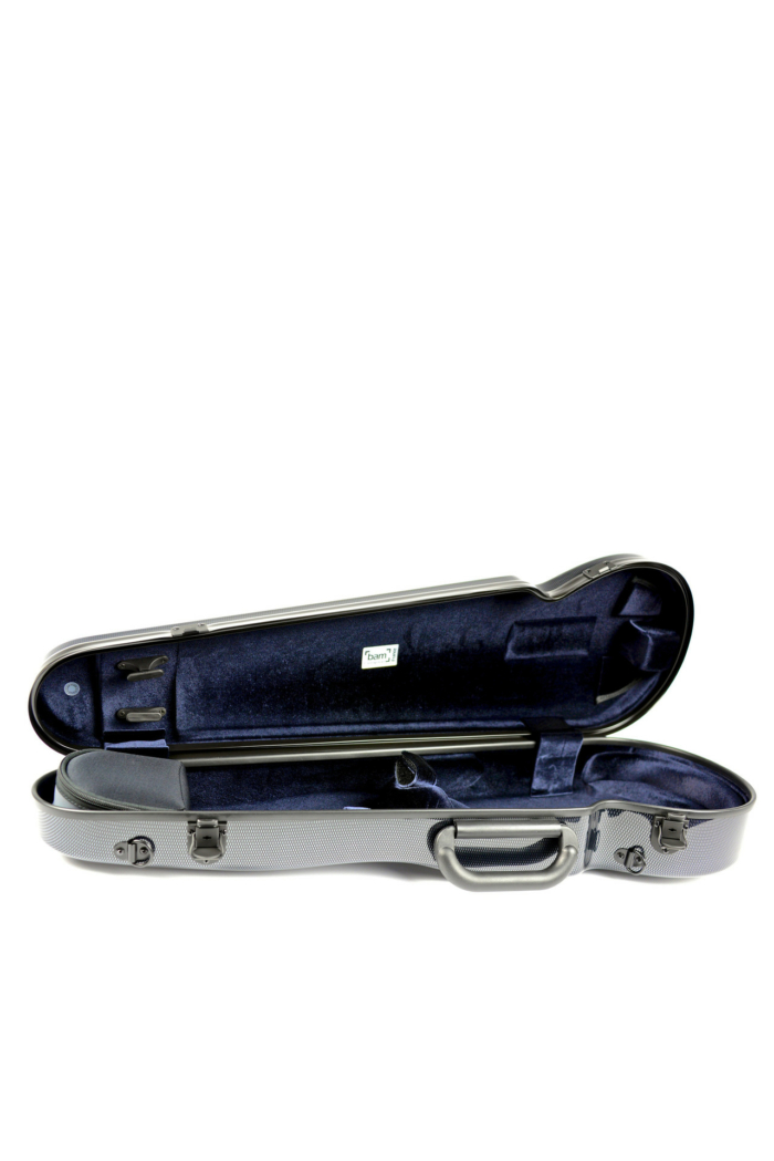 Hightech Contoured Violinkasse - Black Carbon look - Image 3