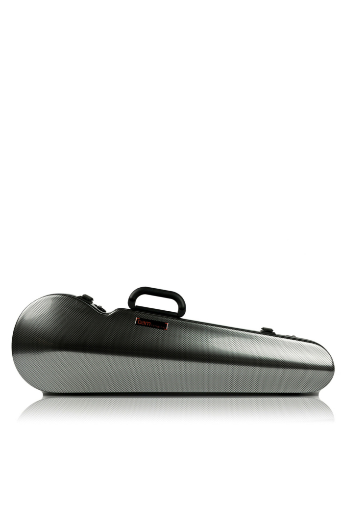 Hightech Contoured Violinkasse - Silver Carbon