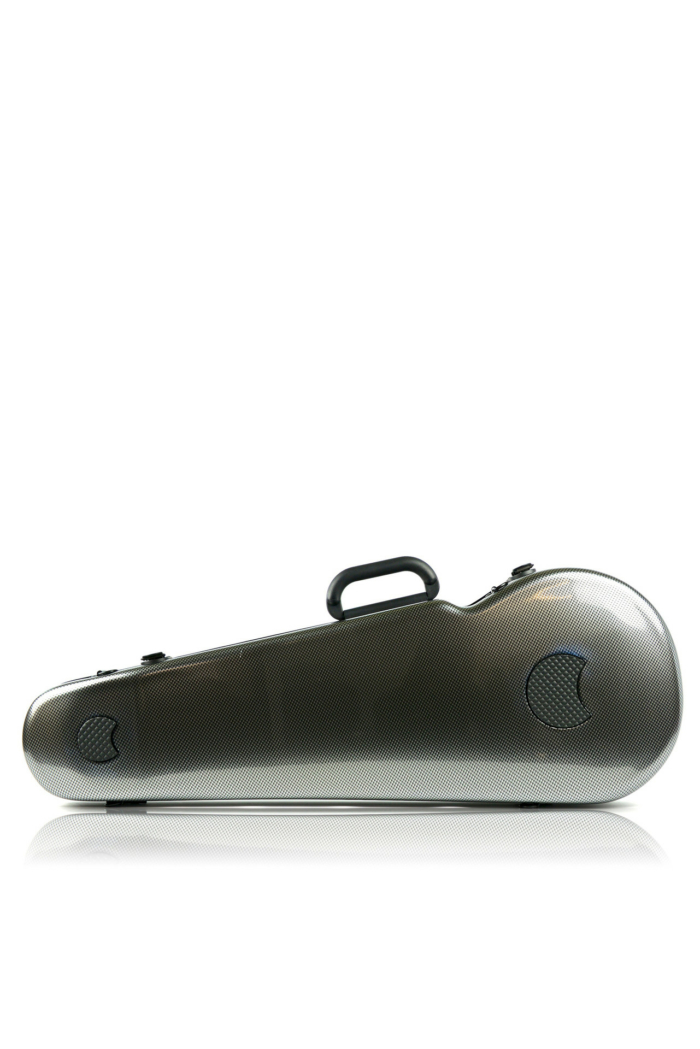 Hightech Contoured Bratschkasse - Silver Carbon look - Image 2