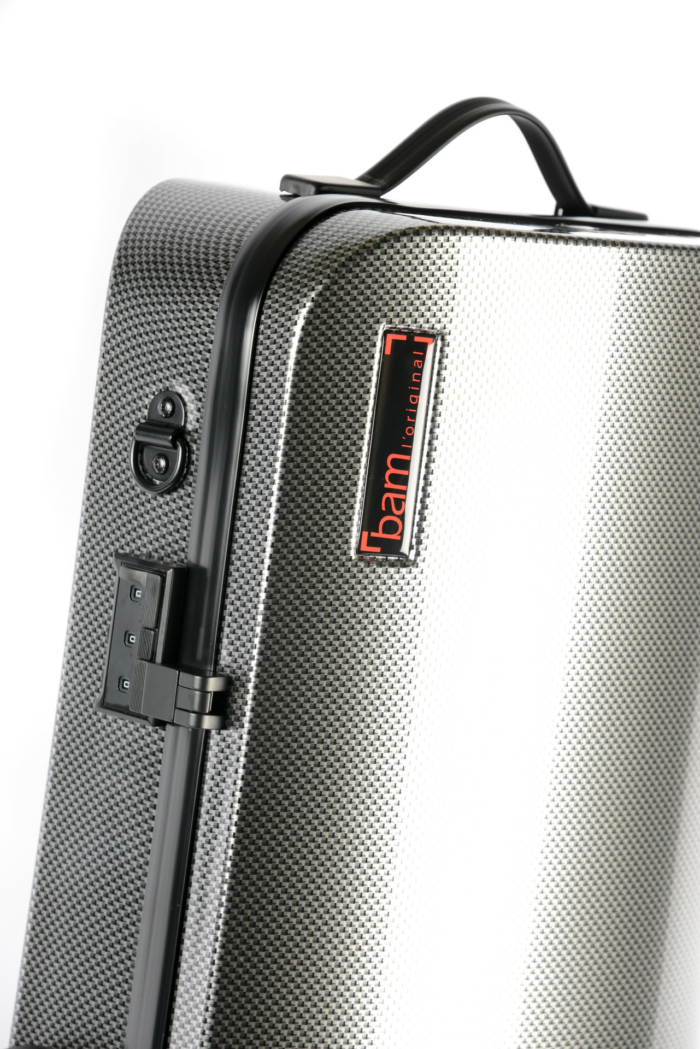 Hightech Rektangulær Bratsch Compact størrelse uden seddelomme - Silver Carbon look - Image 4