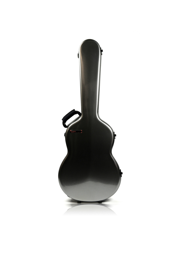 Hightech Classical Guitar Case - Silver Carbon look