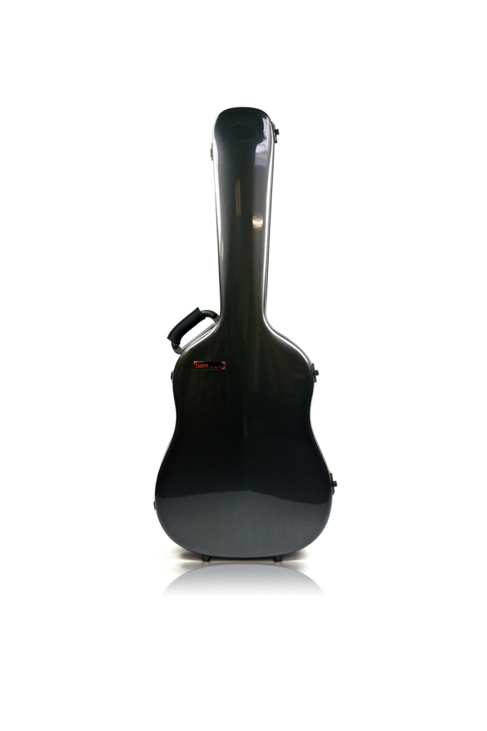 Hightech Dreadnought Guitar Case - Black Carbon look