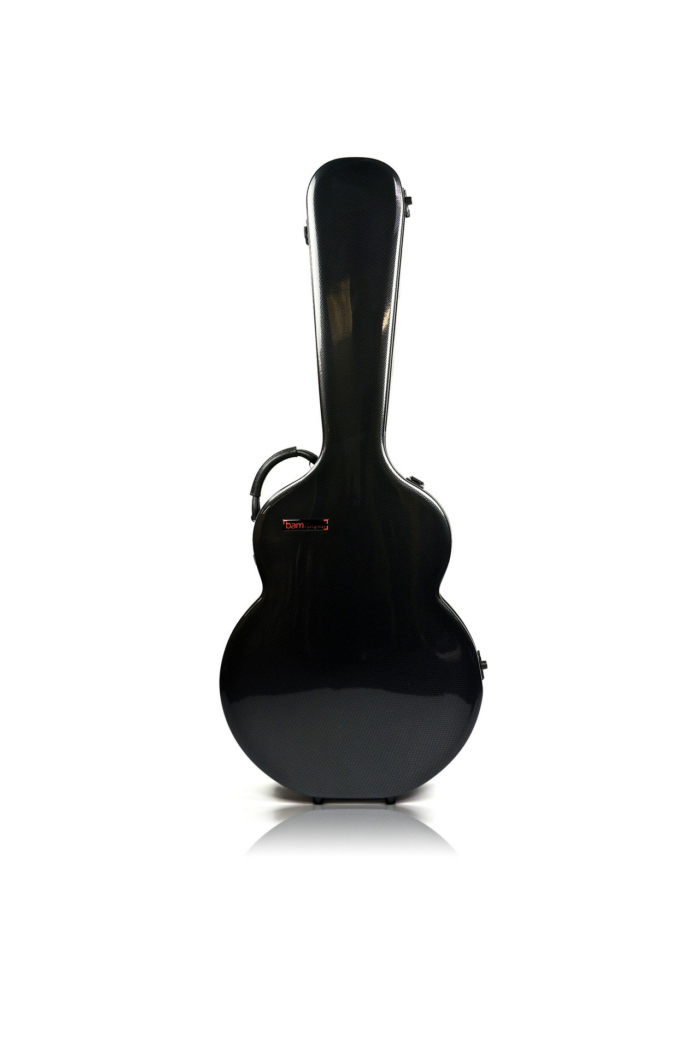 Hightech Arch Top 16" Guitar Case - Black Carbon look