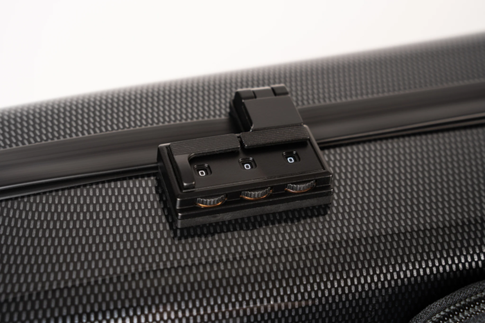 NYT DESIGN! Rektangulært HIGHTECH violinetui med musiklomme - Black Carbon - Image 3