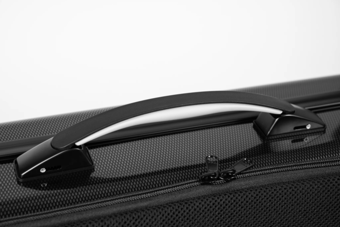 NYT DESIGN! Rektangulært HIGHTECH violinetui med musiklomme - Black Carbon - Image 4
